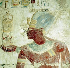 Abydos: Temple of Ramses II, The King at a Ceremony. (19th Dynasty)