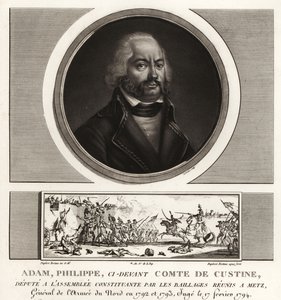 Adam Philippe, Comte de Custine, French Revolutionary general, executed for treason 1793 by Unbekannt