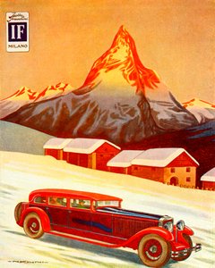Advertisement for Isotta Fraschini by Unbekannter Künstler