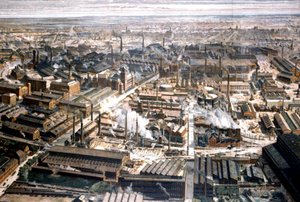 Aerial View of the Krupp Factory in Essen, c. 1920