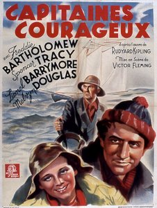 Poster of the film Captains Courageous by Victor Fleming with Freddie Bartholomew (child) Spencer Tracy and Lionel Douglas 1937 (after Rudyard Kipling) by Unbekannt