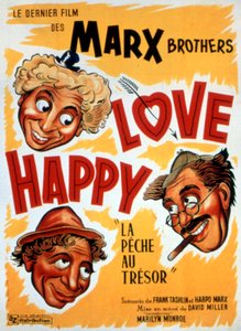 Poster of the film Treasure Hunt, Love Happy by David Miller with the Marx Brothers 1949 by Unbekannt