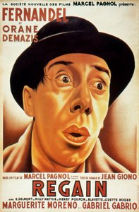 Poster of the film Récolte by Marcel Pagnol with Fernandel 1937 (after Jean Giono) by Unbekannt
