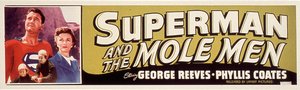 Poster for the film Superman and the Mole Men with Phyllis Coates, George Reeves 1951