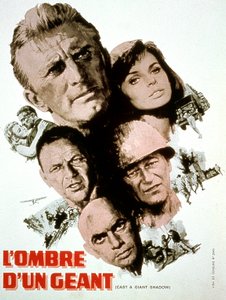 Poster of the film Cast a Giant Shadow by Melville Shavelson with Kirk Douglas, Yul Brynner, Frank Sinatra, John Wayne, and Senta Berger 1966 by Unbekannt