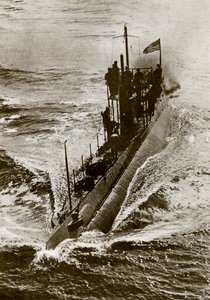 American submarine during WW1 by Unbekannter Künstler