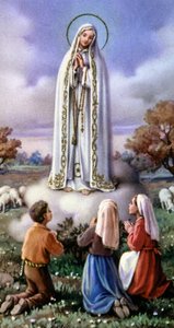 Apparition of Virgin Mary to 3 little shepherds in Fatima, Portugal (1917) by Unbekannter Künstler
