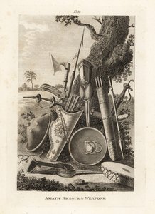 Asiatic armour and weapons by Unbekannt