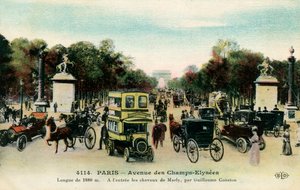 Avenue des Champs-Élysées, Paris, c. 1900 by Unbekannter Künstler