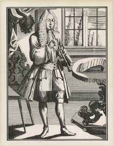 Baroque Oboist by Unbekannt