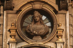 Belgium, Brussels, Grand Place, decorative detail