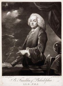 Benjamin Franklin, American Theorist on Static Electricity by Unbekannt