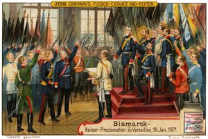Bismarck in Versailles by Unbekannt