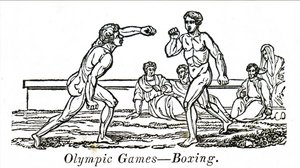 Boxers in ancient Olympic Games