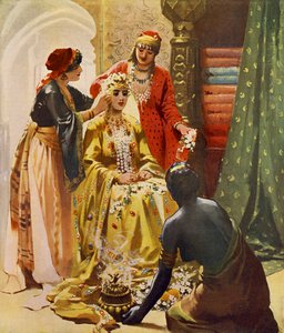 Bridal Preparations by Unbekannter Künstler
