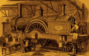 Building Locomotive by McConnell by Unbekannter Künstler