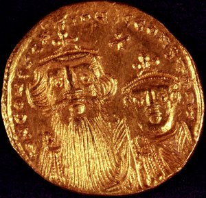 Byzantine Coin with Depiction of Emperor
