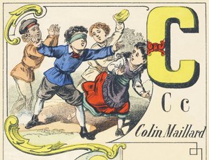 C: colin-maillard - Games Alphabet, c.1890