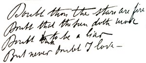 Captain Alfred Dreyfus Diary Quotation from Hamlet (engraving) by Unbekannt
