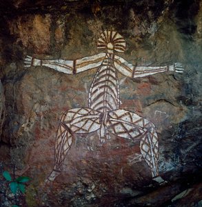 Cave painting, Arnhem Land, Northern Territory, Australia, Aboriginal culture