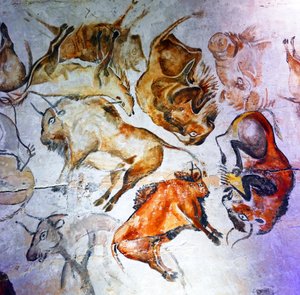 Cave paintings found in the Cave of Altamira by Unbekannter Künstler