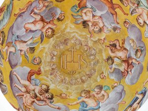 Ceiling fresco, Mausoleum of the Habsburgs, Graz, Styria, Austria by Unbekannter Künstler