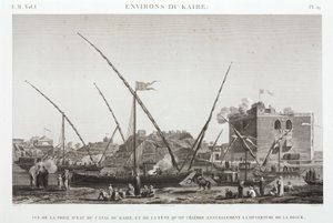 Celebrating the Annual Opening of the Dyke on the Cairo Canal, Egypt, circa 1798 by Unbekannt