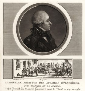 Charles-Francois du Perier Dumouriez, French general during the French Revolutionary Wars by Unbekannt