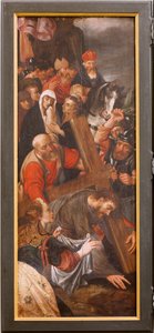 Church. Interior. Triptych. The Crucifixion.