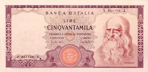 Cinquantamila Lire by Unbekannt
