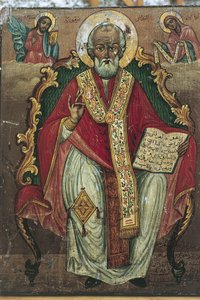Close-up of a saint by Benjamin Baud