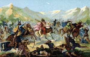 Clovis I at the Battle of Tolbiac by Unbekannter Künstler