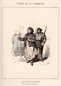 Commune of Paris: costume of CITIENNE QUETEUSE in 