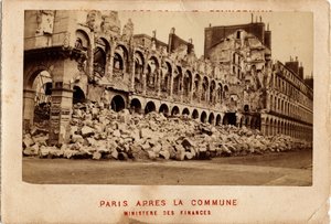 Commune of Paris (1871) Seen from the Destroyed Ministry of Finance