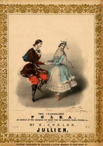 Couple dancing the Polka by Unbekannter Künstler