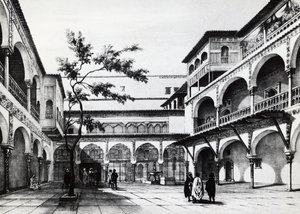 Courtyard of the Kasbah fortress in Algiers