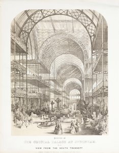 View from the South Transept, Crystal Palace, Sydenham by Unbekannt