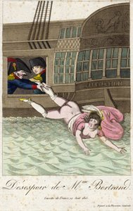 Desperation of Mrs. Bertrand 1815 by Unbekannter Künstler