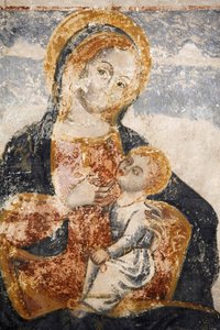 Decayed fresco in Santa Maria dell