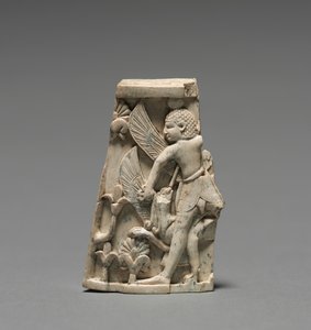 Decorative Plaque: Man and Griffin in Combat by Unbekannt