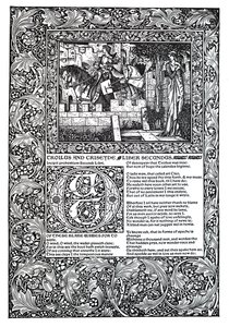 Decorative poem by Geoffrey Chaucer by Unbekannt