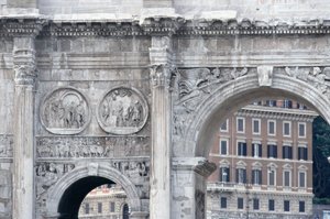 Detail from the Arch of Constantine, built in AD 315
