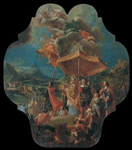 The Transfer of the Blessed Sacrament from Säben to Brixen (970 AD) by Unbekannter Künstler