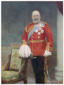 Edward VII (1841-1910) King of England in 1901-1910, Photo by Downey by Unbekannter Künstler
