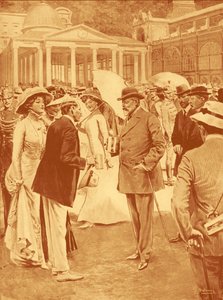Edward VII at the springs in Marienbad