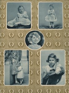 Elizabeth II and Princess Margaret as Children by Unbekannter Künstler