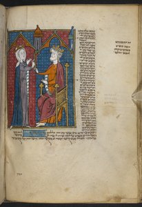 Esther and Ahasverus from Miscellany of biblical and other texts by Unbekannter Künstler