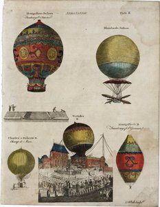 Examples of Hot-Air Balloons Used in Famous Ascents by Unbekannt