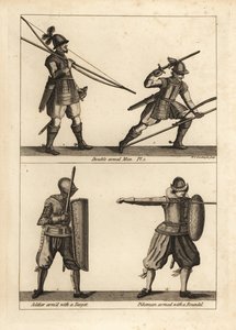 Exercise of the double-armed man with bow and pike by Unbekannt