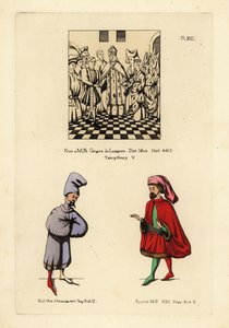 Extravagant fashions of the 14th century in England